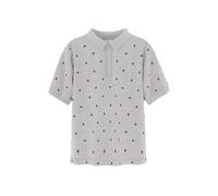 NAME IT Boy's Nkmvolo SS Nreg Polo, Light Grey Mix, 134-140 cm