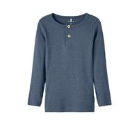 NAME IT Boy's NMMKAB LS TOP NOOS Long Sleeve Top, Bering Sea/Detail:Melange,