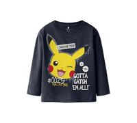 NAME IT Boy's Nmmnor Pokemon Ls Nreg Top Box Sky Nmmnor Pokemon Ls Nreg Top Box Sky (Pack of 1)
