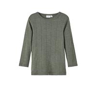 NAME IT Boy's NMMWANG Wool NE.LS TOP Solid NOOS XXIII T-Shirts, Beetle, 110