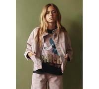 Name It Girls Coloured Denim Jacket, Pink, Size 9 Years Pink