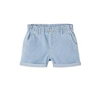 Name It Girl's Nkfbella Hw Reg DNM Shorts 2717-ip Noos, Medium Blue (Medium Blue Denim), 134
