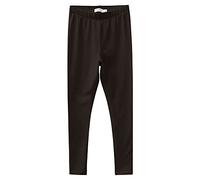 NAME IT Girl's Nkfdavina Solid SWE Legging Bru N Noos, Black, 12 Years