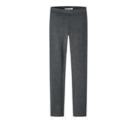 NAME IT Girl's NKFDAVINA Solid SWE Legging BRU N NOOS Leggings, Dark Grey Melange,