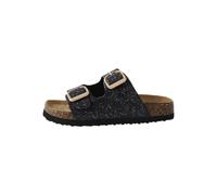 NAME IT Girls' Nkfflora Noos Sandal, Black Print Glitter, 10.5 UK Child