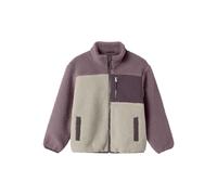 NAME IT Girl's Nkfmonica Teddy Jacket Block, Peyote, Numeric_128
