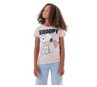 NAME IT Girl's Nkfnanni Snoopy Ss Top Noos Vde T-Shirt, Sepia Rose, 116