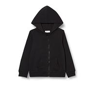 NAME IT Girl's Nkfnasweat Card W Hood Unb Noos Hoodie Jacket, Black, 5 Years