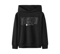 NAME IT Girl's Nkfnirdi Wicked RLX Sweat Wh Bru Sky, Black, 122-128