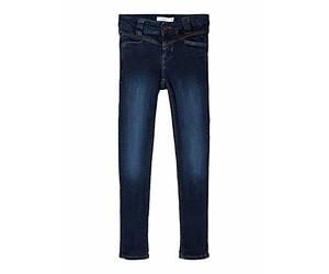 NAME IT Girl's Nkfpolly Dnmbatay 3405 Bru Pant Bet Noos Trousers, Dark Blue Denim, 2-3 Years