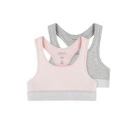 NAME IT Girls Nkfshort Top 2p Noos Underpants, Barely Pink/Pack:w/Grey Melange, 158-164 UK