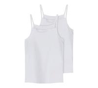 NAME IT Girl's Nkfstrap Top 2P Noos Trunks, Bright White, 9-10 Years