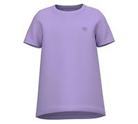 NAME IT Girl's Nkfvioline SS Loose Top F Noos T-Shirt, Sand Verbena, 122/128 cm