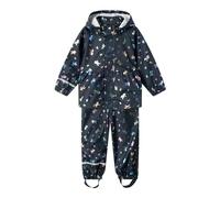NAME IT Girl's NMFDRY10 RAIN Set FOIL AOP FO Snowsuit, Dark Sapphire/AOP:Unicorn, 98
