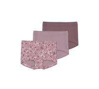 NAME IT Girl's NMFTIGHTS 3P MAUVE FLOWER NOOS Knickers, Mauve Shadows,