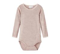 NAME IT Girl's NMFWANG Wool NE.LS Body Solid NOOS XXIII Bodysuits for Baby, Sphinx, 92