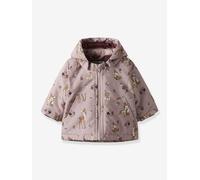 NAME IT girl's quilted hooded jacket violet