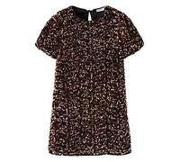 Name It Girls Short Sleeve Sequin Dress, Gold, Size 8 Years Gold