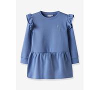 NAME IT girl's sweatshirt dress with sequins medium blue