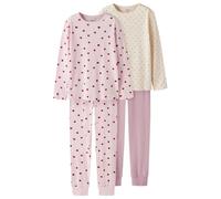 Name it - Kid's Nightset 2-Pack - Everyday base layer size 110/116, pink