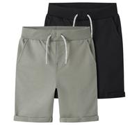 Name it - Kid's Vermo Long Shorts 2-Pack - Shorts size 158, grey
