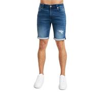 ONLY & SONS Men's Onsply mid des Jog 5150 Shorts, Dark Medium Blue Denim, S