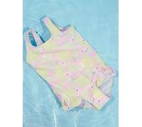 Name It Mini Girls Lemon Print Swimsuit, Pirouette, Size Age: 1-2 Years Pirouette