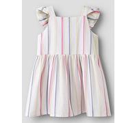 Name It Mini Girls Stripe Woven Dress, Strawberry Moon, Size 2-3 Years Trawberry Moon