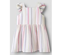 Name It Mini Girls Stripe Woven Dress, Strawberry Moon, Size 5 Years Trawberry Moon