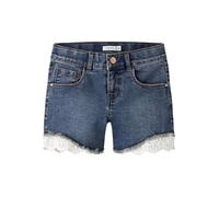NAME IT Girl's Nkfsalli Slim DNM Shorts 5372-ha Noos, Dark Denim Blue, 14 Years