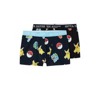 NAME IT Nkmasgar Pokemon 2P Boxer Noos Sky, Black/Pack:2p Dark Sapphire+ Black, 122/128 cm