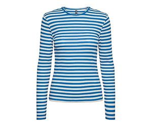 Name It Pcruka Ls Top Noos Bc Women's, French Blue/Stripes: Cloud Dancer, XS