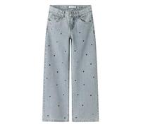 NAME IT Rose Wide Hearts Stud Jeans Girls