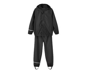 NAME IT Unisex Baby NKNDRY RAIN Set NOOS rain Suit, Black, 86