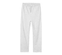 NAME IT NLNNIZU BRU Straight Sweat Pant NOOS Tracksuit Bottoms, Light Grey Melange, 9 Years
