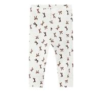 NAME IT Women's Nbfwang Wool Rib Leggings AOP, Snow White, 36
