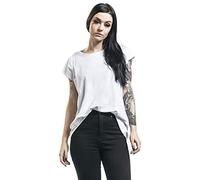 Name It Women's Nmmathilde S/S Loose Long Top Noos T Shirt, Bright White, 12 UK