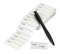 Name Labels for Clothes, 200 Pcs Iron on Name Label Tags Personalized Washable Sew in Stickers for School Uniform