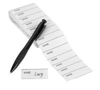 Name Labels for Clothes, 200 Pcs Iron on Name Label Tags Personalized Washable Sew in Stickers for School Uniform