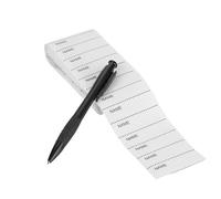 Name Labels for Clothes,200 PCS Waterproof Oil Proof Name Label Writable Iron on Clothes Tags Clothing Name Labels Washable Name Tapes with Pen for Children School Uniform
