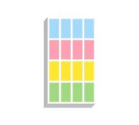 Name Labels Waterproof Stickers Colorful Adhesive Sign School Organization Classroom for Children Strong Adhesive School Labels