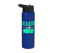 Name Mike Stainless Steel Insulated Water Bottle