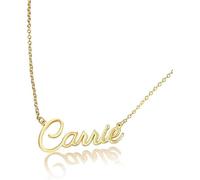 Name Necklace Personalized - Custom Name Necklace for Women in Sterling Silver or Gold-plated - Customized Nameplate Jewelry - Customizable Necklace with Name - Perfect Personalized Gift for Her
