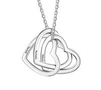 name necklace with 3 hearts custom multi circles necklaces jewelry