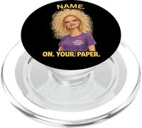 Name On Your Paper Teacher Test Day Finals Exams Funny PopSockets PopGrip for MagSafe