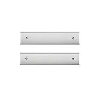 Name Plate Wall Or Door Holder, Office Business Door Sign Holder 2Pack (Silver, 2" x 10")
