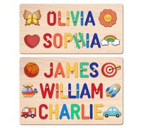Name Puzzle for Kids Personalised Name Puzzles for Toddlers 1-3 Personalised Baby Gifts for 1 Year Old Boys&Girls Toddler Toys Gifts for 1st Birthday