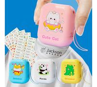 Name Stamp for Clothes Kids, Personalized Waterproof Studentsname Custom for Machine Washable Stamp and （Free100Indivual） Name Labels, Suitable for Schools, Kindergartens, 4 Styles