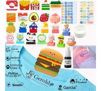 Name Stamp for Clothing Kids Waterproof, Personalised Name Stamp for Clothes Kids Permanent, Customized School Name Stamp Labels Stickers Washable for Baby Daycare Uniform