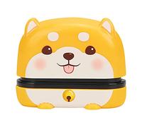 Name Stamp for Kids Clothing,Custom Name Stamps with Refill Ink,Personalized Seal for Clothes,Clothes Labels for Kids Personalised Stamp School Names Labels Cartoon Animal (Yellow)